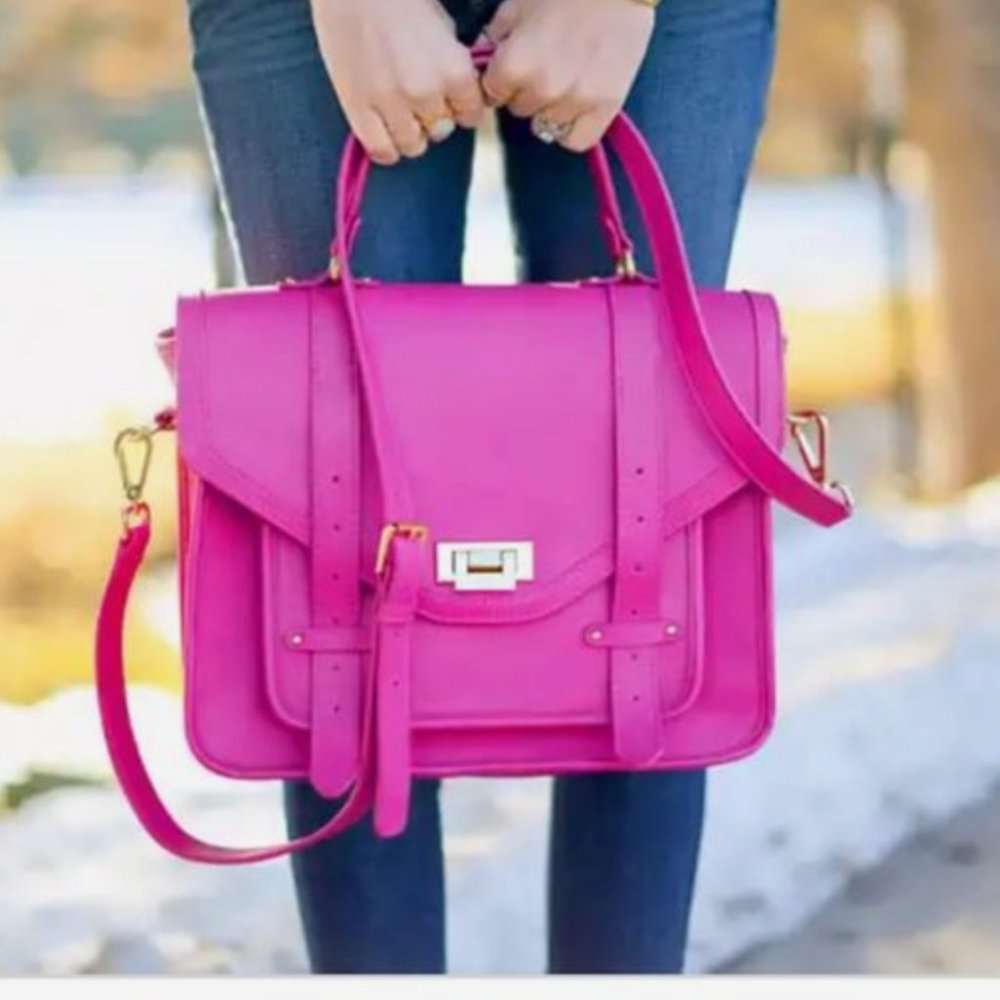 Rachel Parcell Gigi New York Pink Satchel